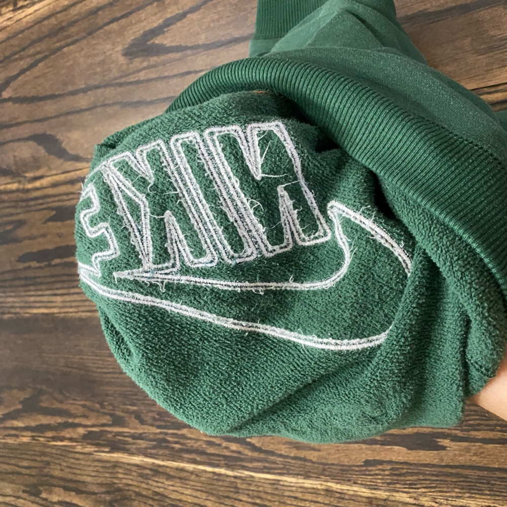 Nike Green and Orange Hoodie - Picture 9 of 11